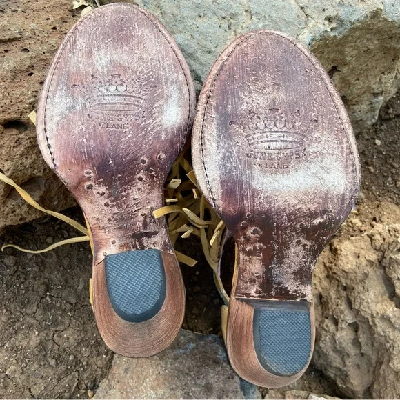 Junk Gypsy by Lane ⭐️NWOT Fringe Leather Archer Sandal/Boots - Picture 13 of 16